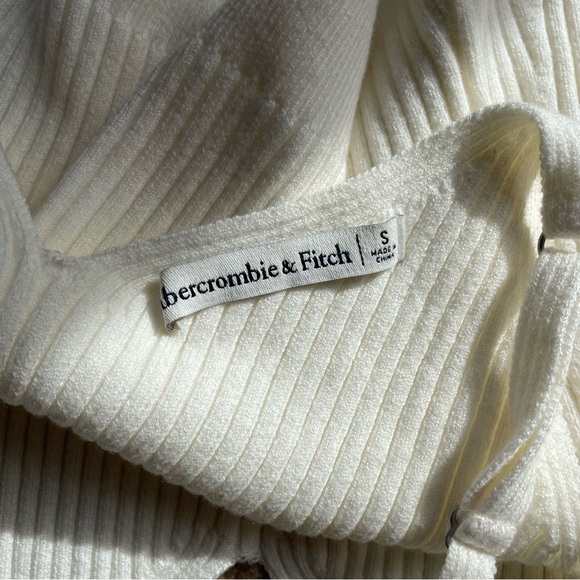 A&F Ribbed White Tank - Picture 2 of 3